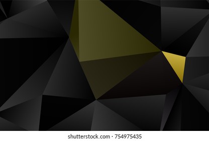 Dark Green vector low poly template. A vague abstract illustration with gradient. A new texture for your design.