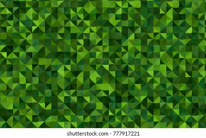 Dark Green vector low poly background. Creative illustration in halftone style with gradient. The elegant pattern can be used as part of a brand book.