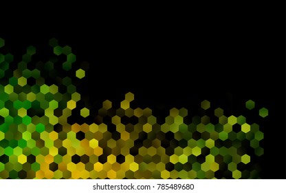 Dark Green vector low poly background. A sample with a polygonal design. Low poly illustration, low polygonal background.