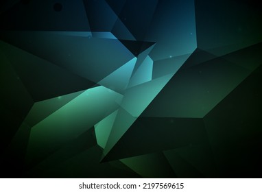 Dark Green vector Modern abstract illustration with colorful water drops. Illustration with set of shining colorful abstract circles. Modern template for landing page.