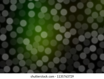 Dark Green vector modern bokeh pattern. A vague abstract illustration with gradient. A new texture for your design.