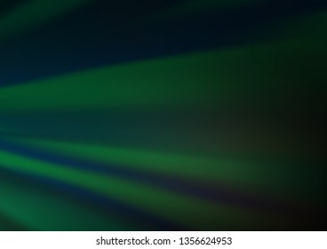 Dark Green vector modern bokeh pattern. A completely new color illustration in a bokeh style. The template for backgrounds of cell phones.