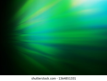 Dark Green vector modern bokeh pattern. Modern geometrical abstract illustration with gradient. The template for backgrounds of cell phones.