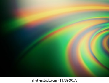 Dark Green vector modern bokeh pattern. Colorful abstract illustration with gradient. The elegant pattern for brand book.