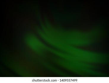 Dark Green vector modern bokeh pattern. Modern geometrical abstract illustration with gradient. The template for backgrounds of cell phones.