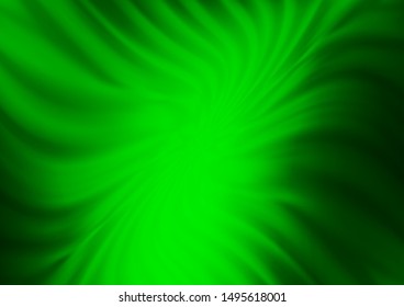 Dark Green vector modern bokeh pattern. Creative illustration in halftone style with gradient. The background for your creative designs.