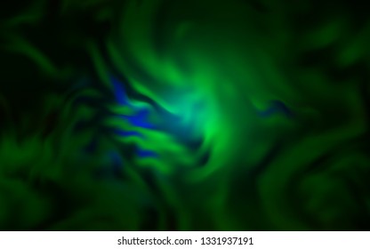Dark Green vector modern elegant backdrop. Creative illustration in halftone style with gradient. New way of your design.