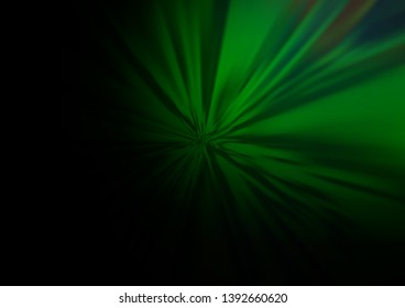 Dark Green vector modern elegant background. A completely new color illustration in a bokeh style. The background for your creative designs.