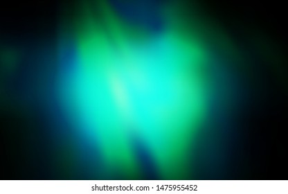 Dark Green vector modern elegant background. Creative illustration in halftone style with gradient. Elegant background for a brand book.