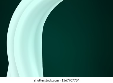 Dark Green vector modern elegant background. Abstract colorful illustration with gradient. Background for designs.