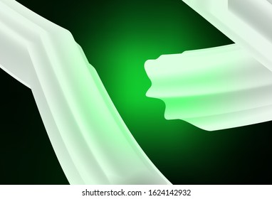 Dark Green vector modern elegant backdrop. An elegant bright illustration with gradient. Elegant background for a brand book.