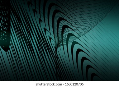 Dark Green vector modern elegant backdrop. Glitter abstract illustration with gradient design. New style for your business design.