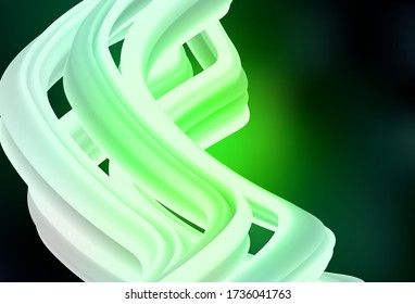 Diseño moderno y elegante del vector verde oscuro. Ilustración abstracta moderna con gradiente. Nueva forma de tu diseño.
