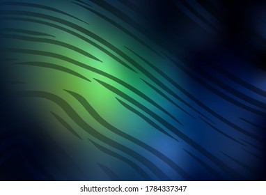 Diseño moderno y elegante del vector verde oscuro. Nueva ilustración coloreada en estilo borroso con gradiente. Fondo para los diseños.