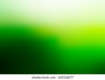 Dark green vector modern elegant abstract background with gradient. Brand-new colored template in blurry style. 