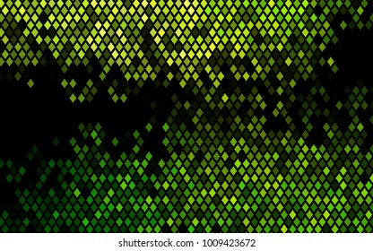 Dark Green vector modern geometrical background. Abstract template. Geometric pattern in square style with gradient.