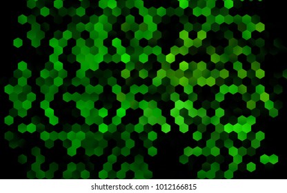 Dark Green vector modern geometrical abstract background. Texture, brand-new background. Geometric background in Origami style with gradient. 