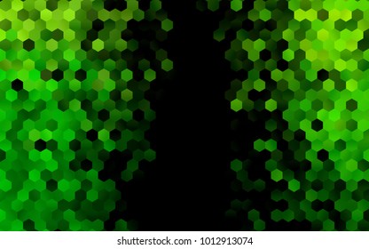 Dark Green vector modern geometrical abstract background. Texture, brand-new background. Geometric background in Origami style with gradient. 