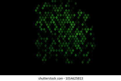 Dark Green vector modern geometrical background. Abstract template. Geometric pattern in square style with gradient.