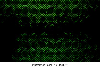 Dark Green vector modern geometrical background. Abstract template. Geometric pattern in square style with gradient.