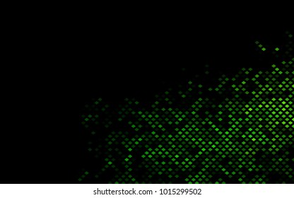 Dark Green vector modern geometrical background. Abstract template. Geometric pattern in square style with gradient.