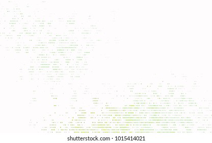 Dark Green vector modern geometrical circle abstract background. Dotted texture template. Geometric pattern in halftone style with gradient. 