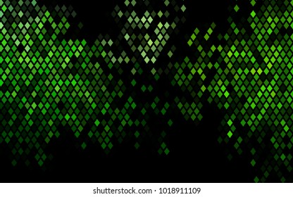 Dark Green vector modern geometrical background. Abstract template. Geometric pattern in square style with gradient.