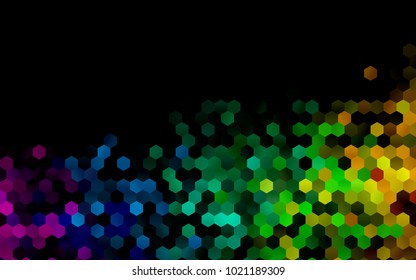 Dark Green vector modern geometrical abstract background. Texture, brand-new background. Geometric background in Origami style with gradient. 