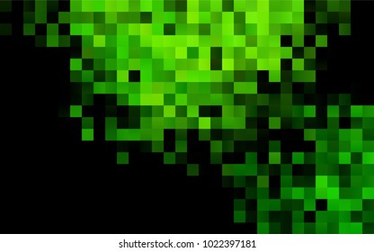 Dark Green vector modern geometrical background. Abstract template. Geometric pattern in square style with gradient.