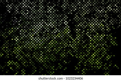Dark Green vector modern geometrical background. Abstract template. Geometric pattern in square style with gradient.
