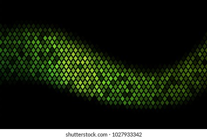Dark Green vector modern geometrical background. Abstract template. Geometric pattern in square style with gradient.
