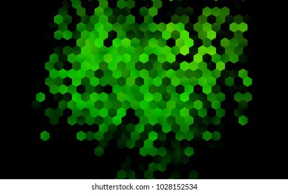 Dark Green vector modern geometrical abstract background. Texture, brand-new background. Geometric background in Origami style with gradient. 