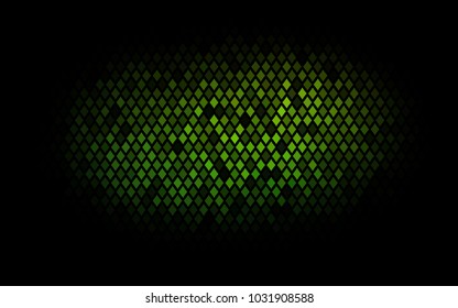 Dark Green vector modern geometrical background. Abstract template. Geometric pattern in square style with gradient.