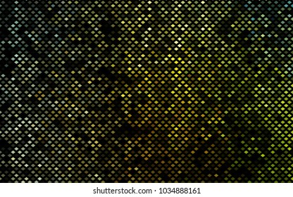 Dark Green vector modern geometrical background. Abstract template. Geometric pattern in square style with gradient.