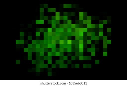 Dark Green vector modern geometrical background. Abstract template. Geometric pattern in square style with gradient.