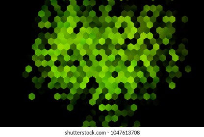 Dark Green vector modern geometrical abstract background. Texture, brand-new background. Geometric background in Origami style with gradient. 