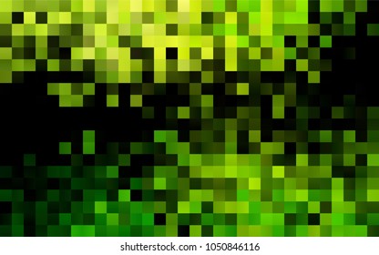 Dark Green vector modern geometrical background. Abstract template. Geometric pattern in square style with gradient.