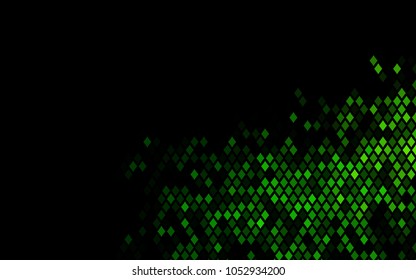 Dark Green vector modern geometrical background. Abstract template. Geometric pattern in square style with gradient.