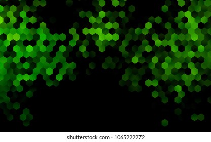 Dark Green vector modern geometrical abstract background. Texture, brand-new background. Geometric background in Origami style with gradient. 