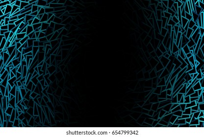 DARK Green vector modern geometrical background. Abstract template. Geometric pattern in square style with gradient.