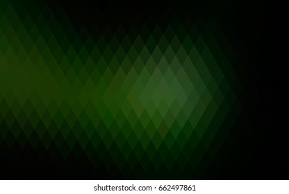 Dark Green vector modern geometrical background. Abstract template. Geometric pattern in square style with gradient.