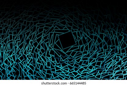 Dark Green vector modern geometrical background. Abstract template. Geometric pattern in square style with gradient.