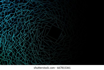 Dark Green vector modern geometrical background. Abstract template. Geometric pattern in square style with gradient.