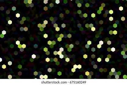 Dark Green vector modern geometrical abstract background. Texture, brand-new background. Geometric background in Origami style with gradient. 
