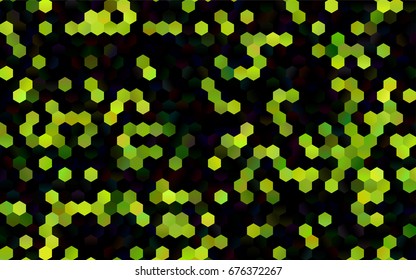 Dark Green vector modern geometrical abstract background. Texture, brand-new background. Geometric background in Origami style with gradient. 
