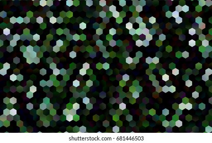Dark Green vector modern geometrical abstract background. Texture, brand-new background. Geometric background in Origami style with gradient. 