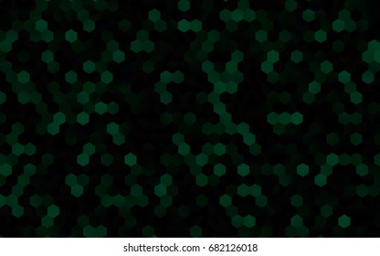 Dark Green vector modern geometrical abstract background. Texture, brand-new background. Geometric background in Origami style with gradient. 