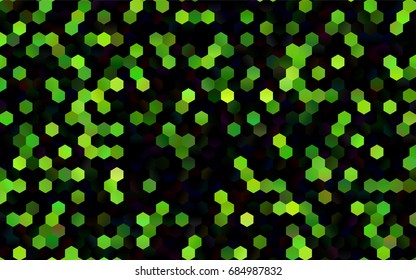 Dark Green vector modern geometrical abstract background. Texture, brand-new background. Geometric background in Origami style with gradient. 