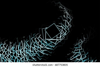 Dark Green vector modern geometrical background. Abstract template. Geometric pattern in square style with gradient.