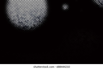 Dark Green vector modern geometrical circle abstract background. Dotted texture template. Geometric pattern in halftone style with gradient. 
